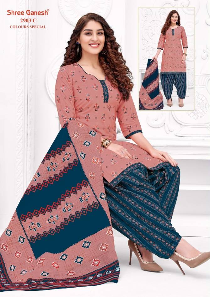 Shree Ganesh Colour Special 2903 Casual Wear Cotton Dress Material